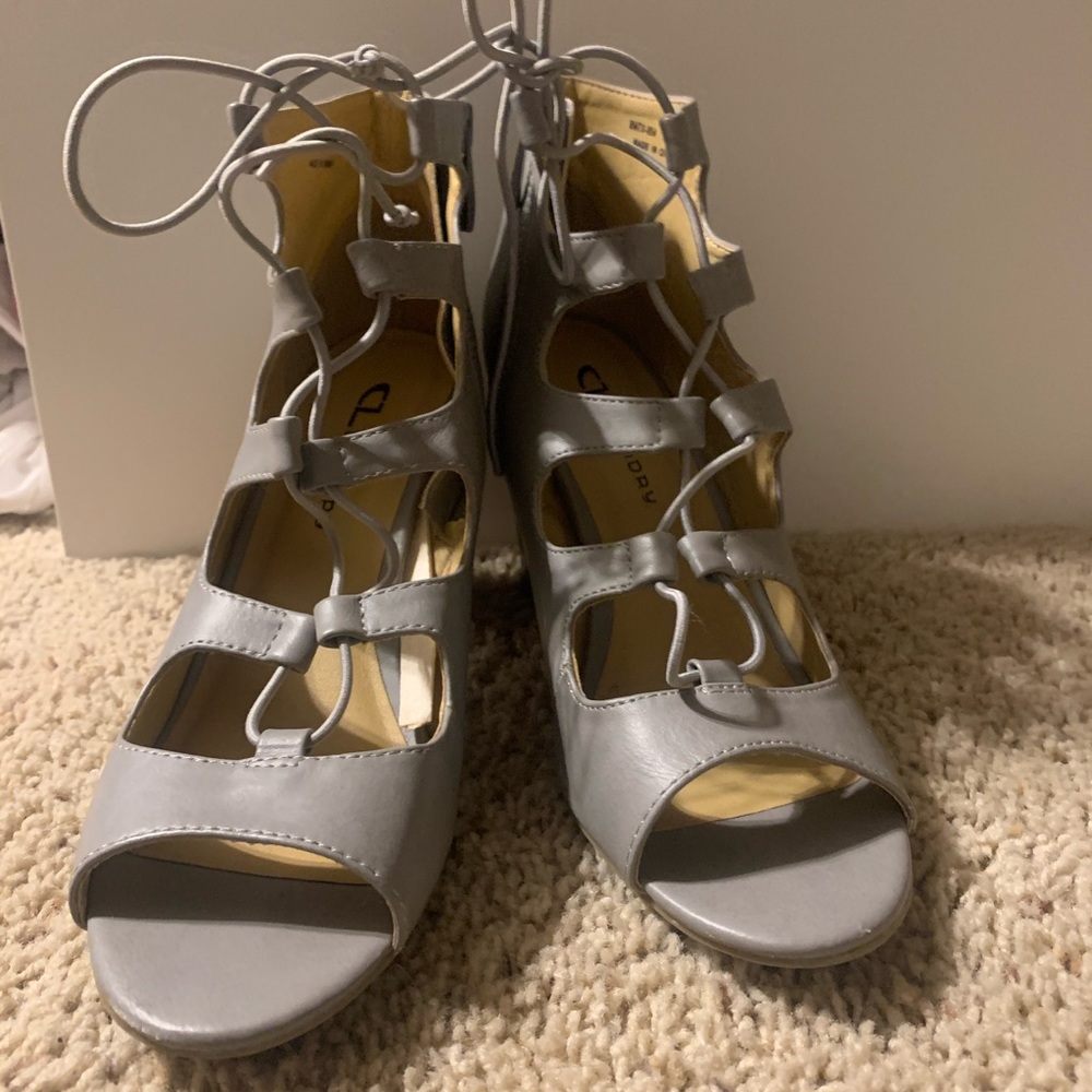 super cute lace up heels